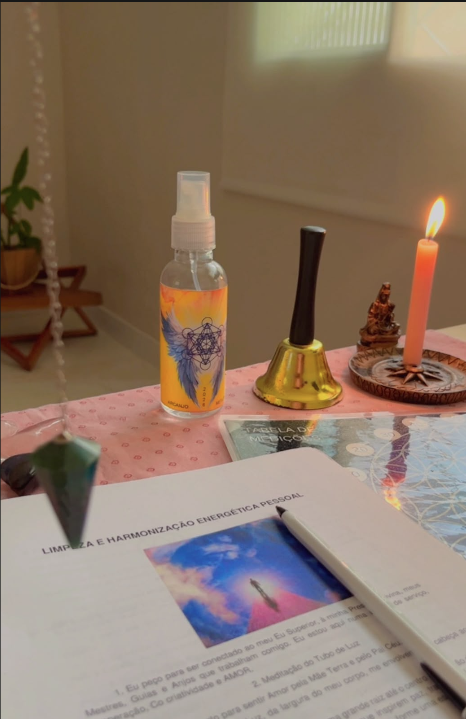 Imagem simbólica da geobiologia espiritual e da limpeza energética